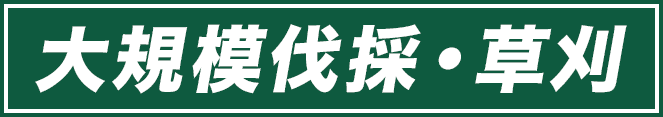 大規模伐採・草刈